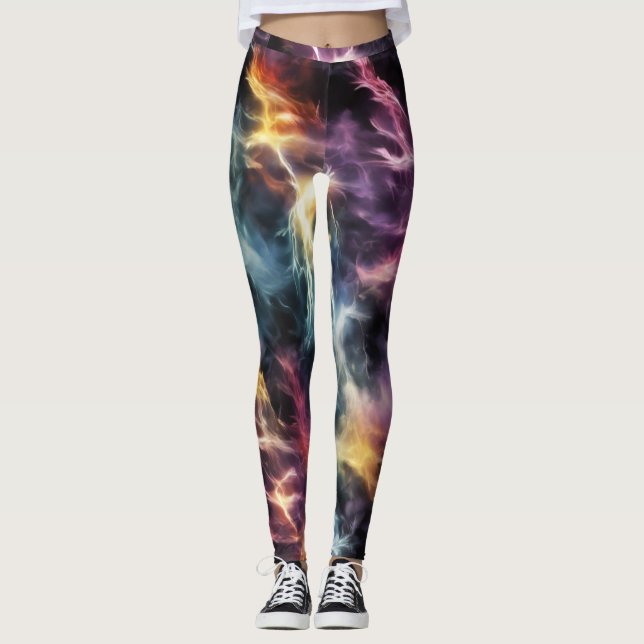 Dramatic Lightning  Leggings (Front)
