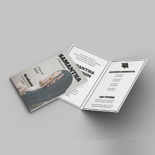 Dramatic Magazine Style Graduation Party Invitation