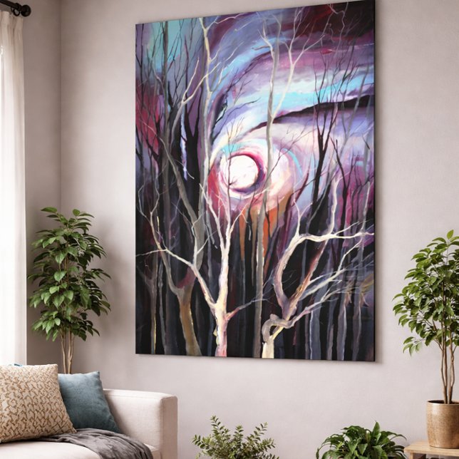 Dramatic Mystical  Abstract Woodland Landscape  Canvas Print (Creator Uploaded)