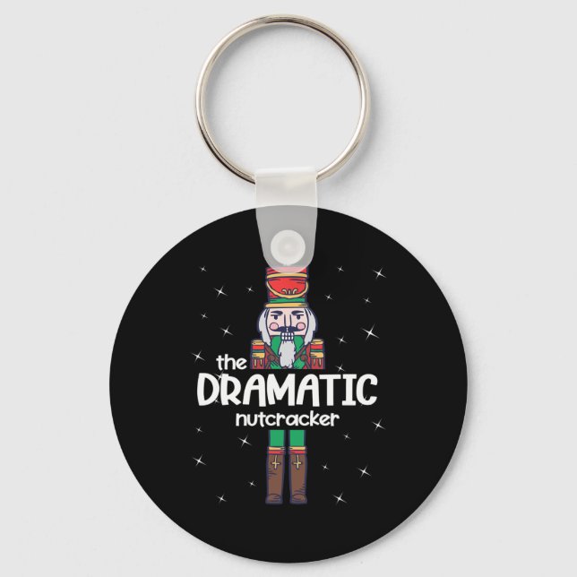 Dramatic Nutcracker Family Matching Funny Gift Paj Keychain (Front)