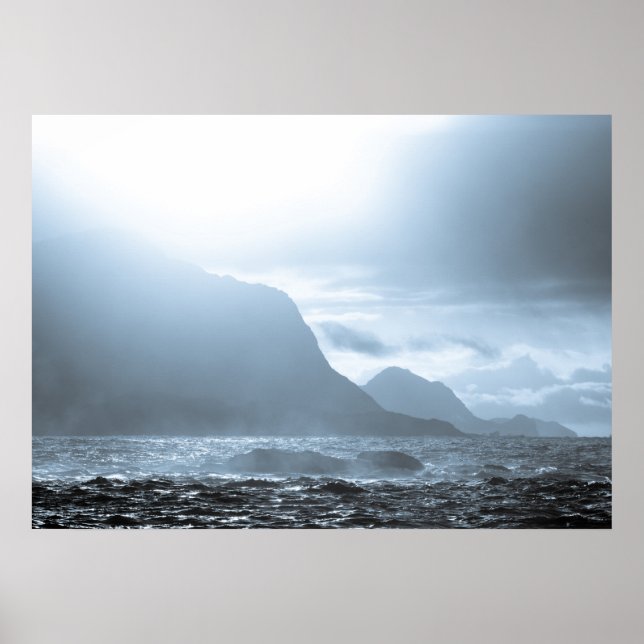 Dramatic Ocean Landscape Poster (Front)
