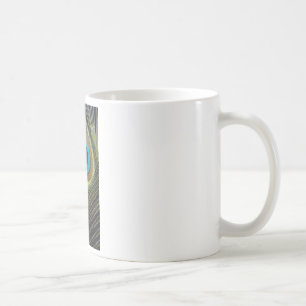 Dramatic Peacock Feather Coffee Mug