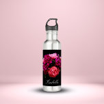 Dramatic Pink And Purple Peonies Name Stainless Steel Water Bottle<br><div class="desc">Dramatic pink and purple peonies with your name to make it extra personal.  This is a wonderful gift for yourself,  Mom,  family member or friend.  Photography by Daphsam.</div>