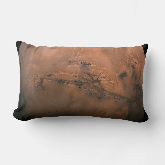 Dramatic Red Planet Mars Globe Outer Space Throw P Lumbar Pillow (Front)