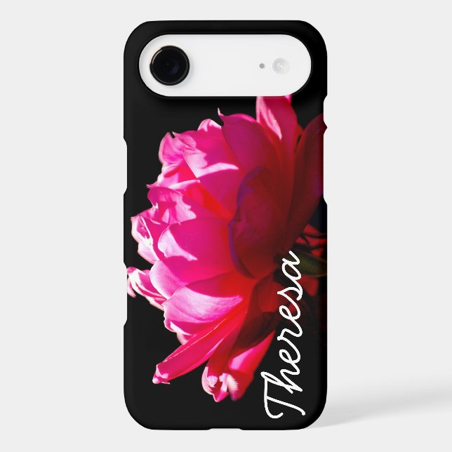 Dramatic Red Rose Photo Iphone Case (Back)