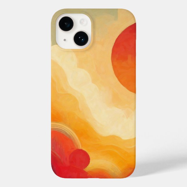 Dramatic Red Sun Painting Case-Mate iPhone Case (Back)