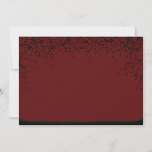 Dramatic Red Wedding Invitation