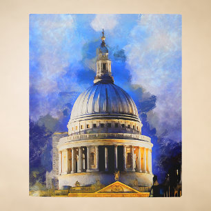 Dramatic Saint Pauls Cathedral Dome Metal Art