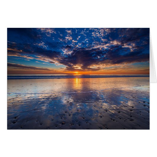 Dramatic seascape, sunset, CA Cards (Front Horizontal)