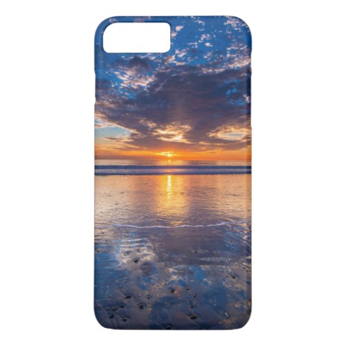 Dramatic seascape sunset CA iPhone 8 Plus7 Plus Case