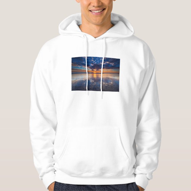 Dramatic seascape, sunset, CA Hoodie (Front)