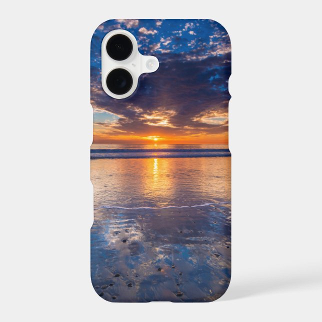 Dramatic seascape, sunset, CA Iphone Case (Back)