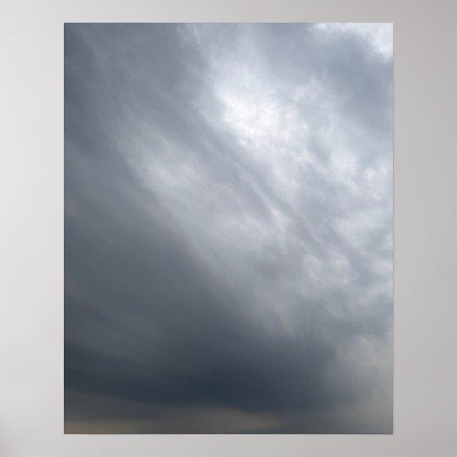 Dramatic Stormy Sky Art Poster (Front)