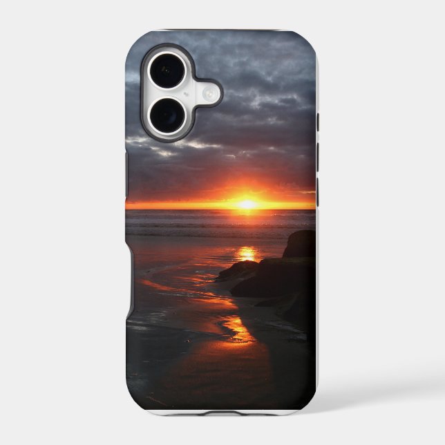 Dramatic sunset iphone case (Back)
