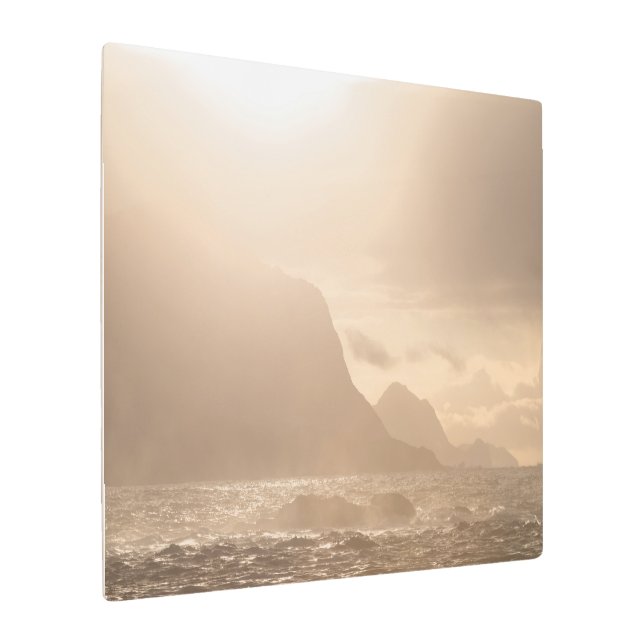 Dramatic Sunset Metal Print (Angled)