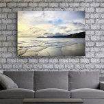 Dramatic Sunset Photo Pismo Beach California Bold  Canvas Print<br><div class="desc">This dramatic coastal Pismo Beach, California, wide, pristine, sandy beach landscape, taken close to sunset exudes peacefulness and solitude. Here you’ll find the surfers waiting for the perfect wave as well as the small birds searching for their evening snack. You can easily personalize this wrapped canvas plus I also offer...</div>