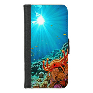 Dramatic Underwater Sunburst Art iPhone 8/7 Wallet Case