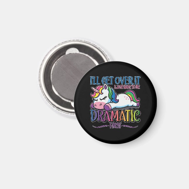 Dramatic Unicorn Magnet (Front/Back)