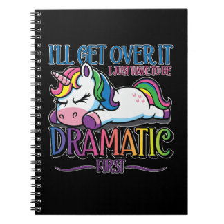 Dramatic Unicorn Notebook
