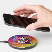 Dramatic Unicorn - Sparkly Rainbow Wireless Charger (Hand)