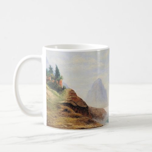 Dramatic Waves Pound a Rocky Coast Coffee Mug