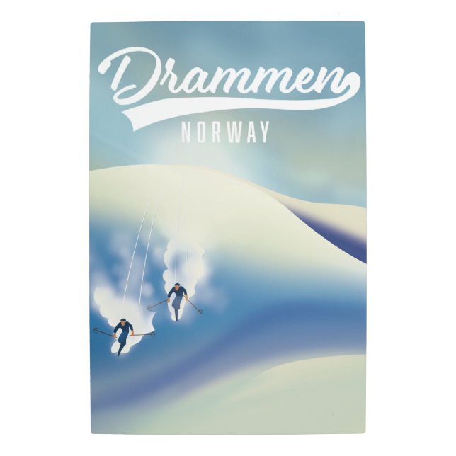 Drammen Norway ski poster (Front)