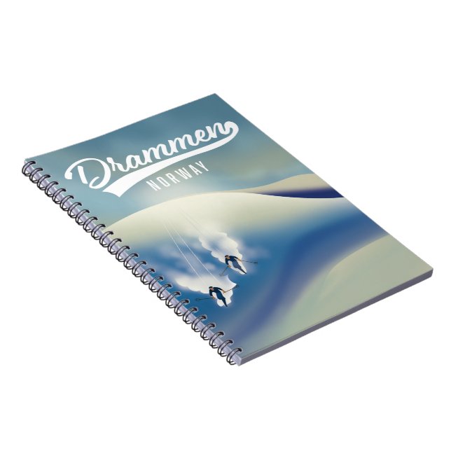 Drammen Norway ski poster Notebook (Right Side)