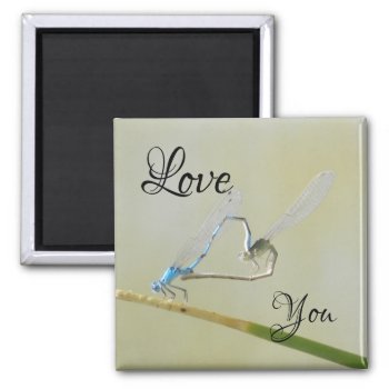 Drangonflies In Love Magnet by abadu44 at Zazzle