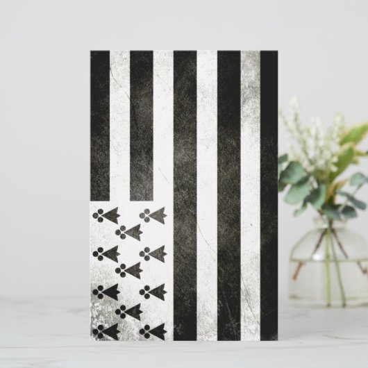 Drapeau Bretagne Vintage (Standing Front)