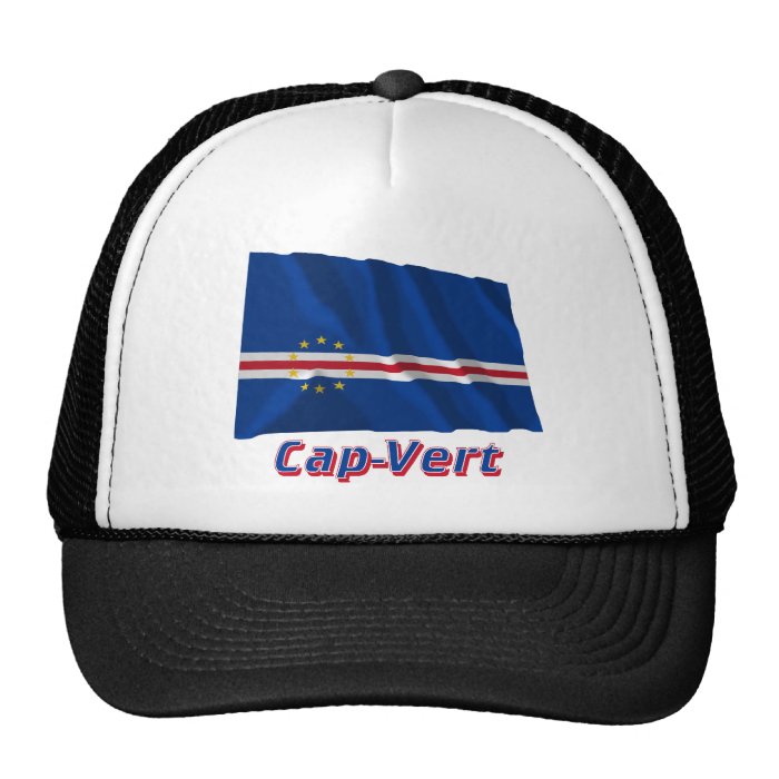 Drapeau Cap Vert avec le nom en français Trucker Hat