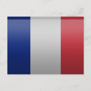 Drapeau de de la France Postcard