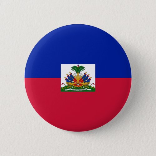 Drapeau dHati _ Flag of Haiti Pinback Button