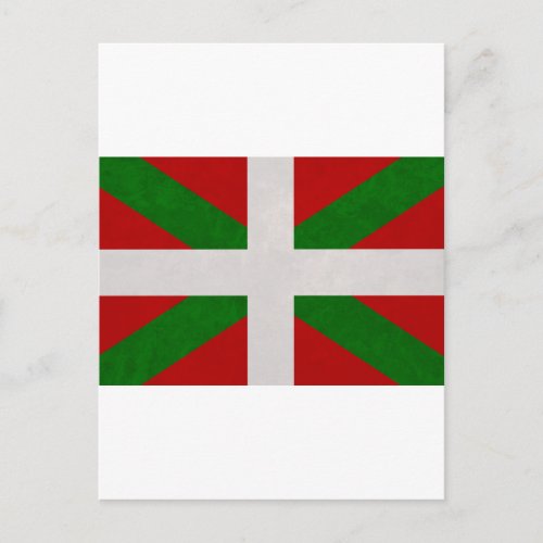 Drapeau Pays Basque Euskadi Postcard