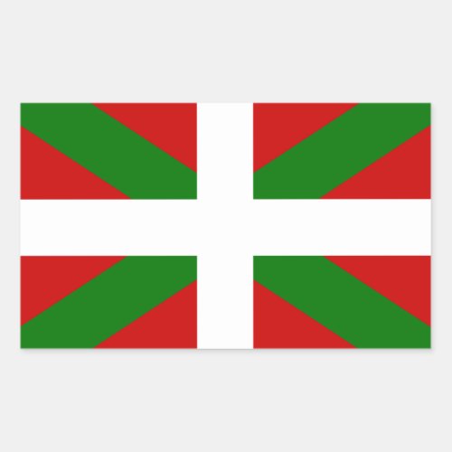 Drapeau pays Basque euskadi Rectangular Sticker