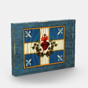 Drapeau Québec antique Carillon Sacré-Cœur Acrylic Award