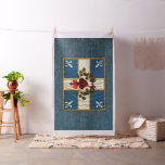 Drapeau Québec antique Carillon Sacré-Coeur Fabric