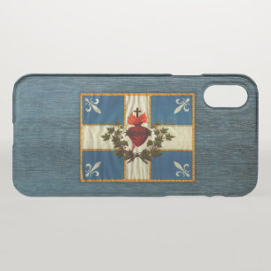 Drapeau Québec antique Carillon Sacré-Cœur iPhone X Case