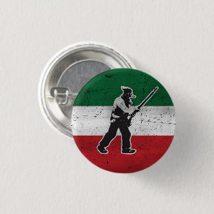 Drapeau Québec et Patriote Henri Julien érodé Button