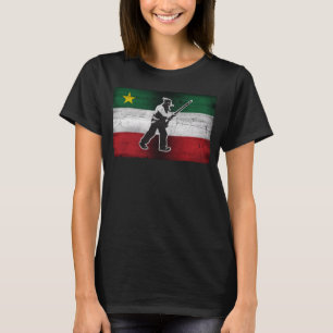 Drapeau Québec et Patriote Henri Julien érodé T-Shirt
