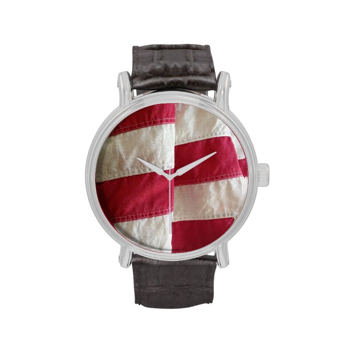 Draped stripes of USA flag watch