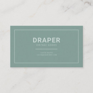 Draper Business Card (Sage Green)