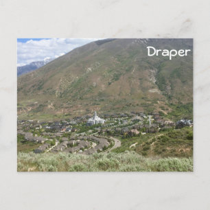 Draper Temple - Utah Postcard