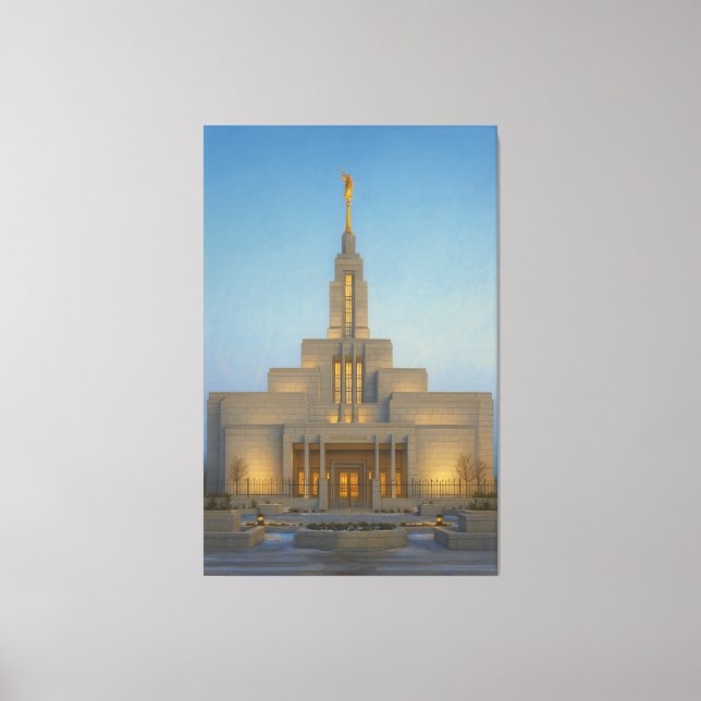 Draper Utah Temple Painting™ LDS Wall Art Canvas (Front)