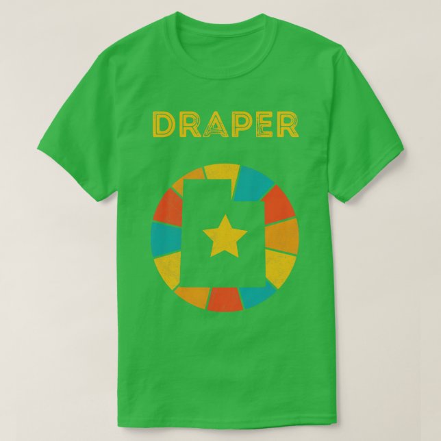 Draper Utah Vintage Distressed Souvenir 1 T-Shirt (Design Front)