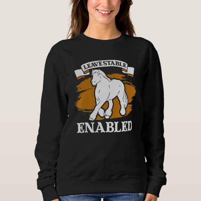 Draught Scotland Horse for Horseback Rider Clydesd Sweatshirt (Front)