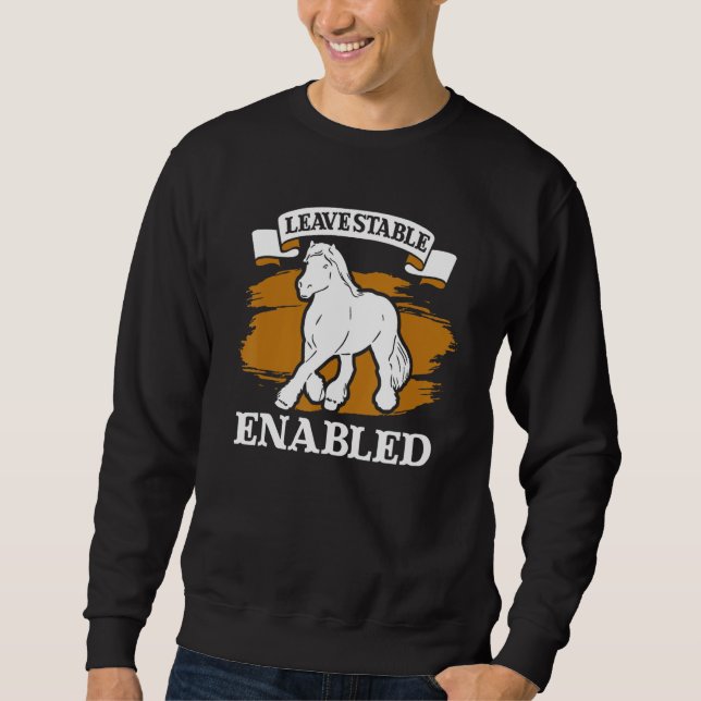 Draught Scotland Horse for Horseback Rider Clydesd Sweatshirt (Front)