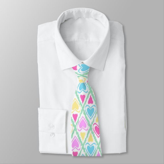 Draw heart, heart, love, Valentine's day Neck Tie (Tied)