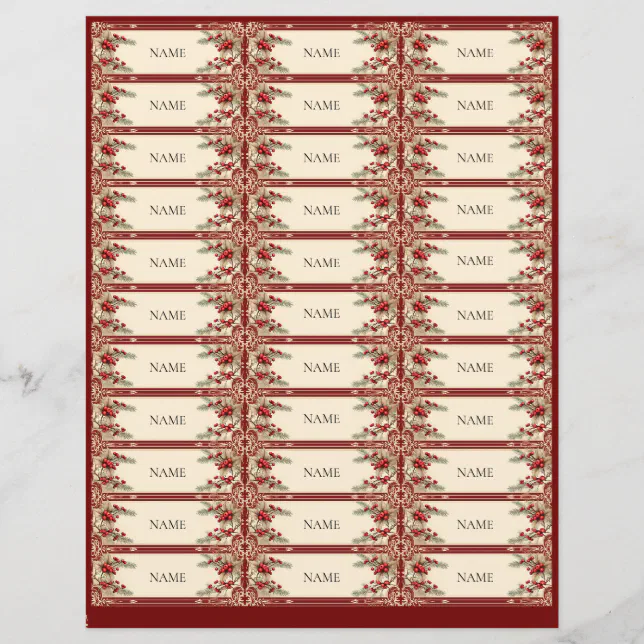 Draw Names Secret Santa Christmas Office Game | Zazzle