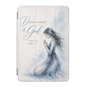 Draw Near to God James 4:8 Christian Watercolor iPad Mini Cover
