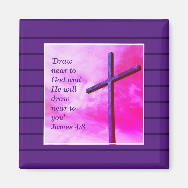 Draw Near To God Lenten Magnet (Front)